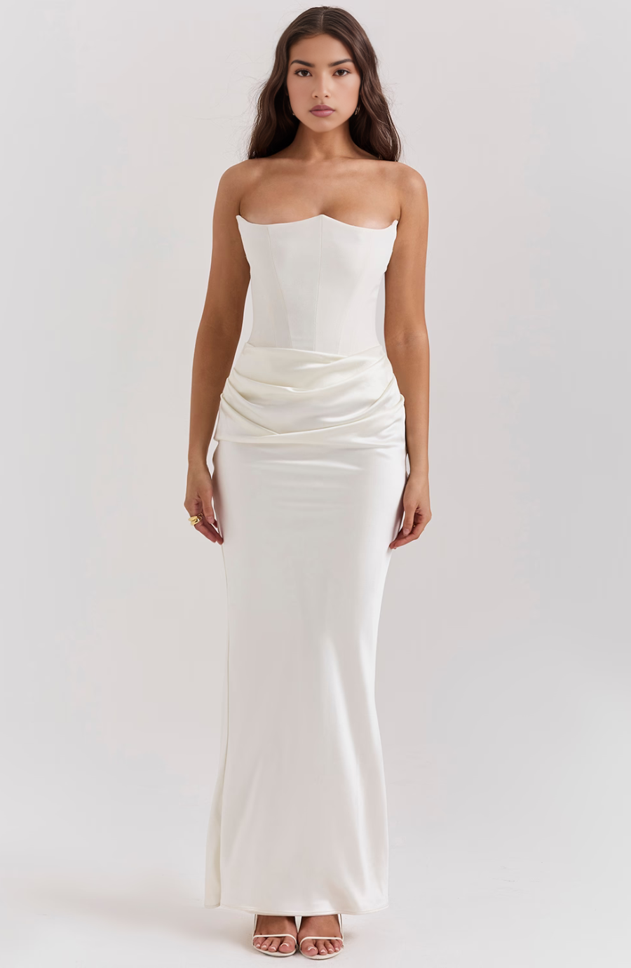 Maisy | Robe Maxi Bustier Style Corset pour Invitée de Mariage