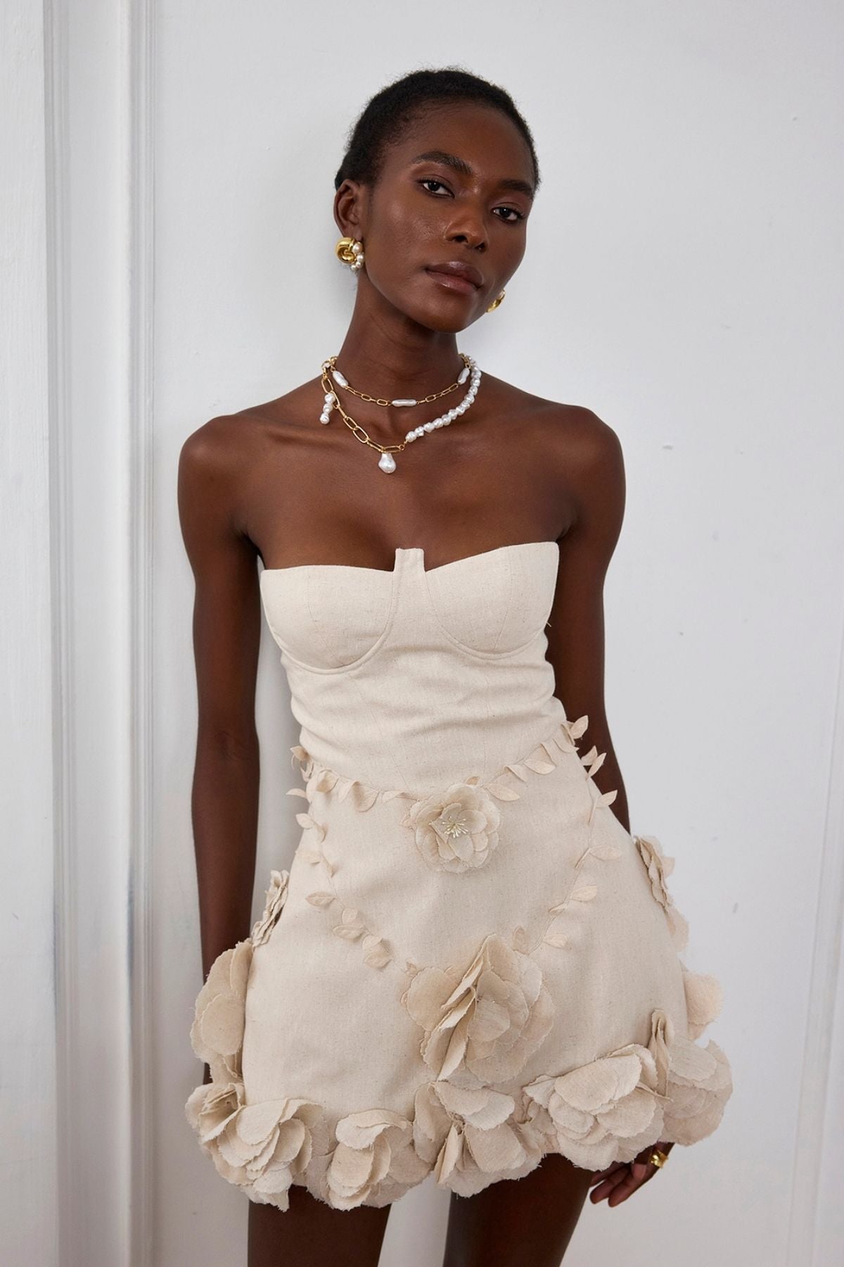 Monroe | Robe de Cocktail Courte Bustier Corset pour Femme