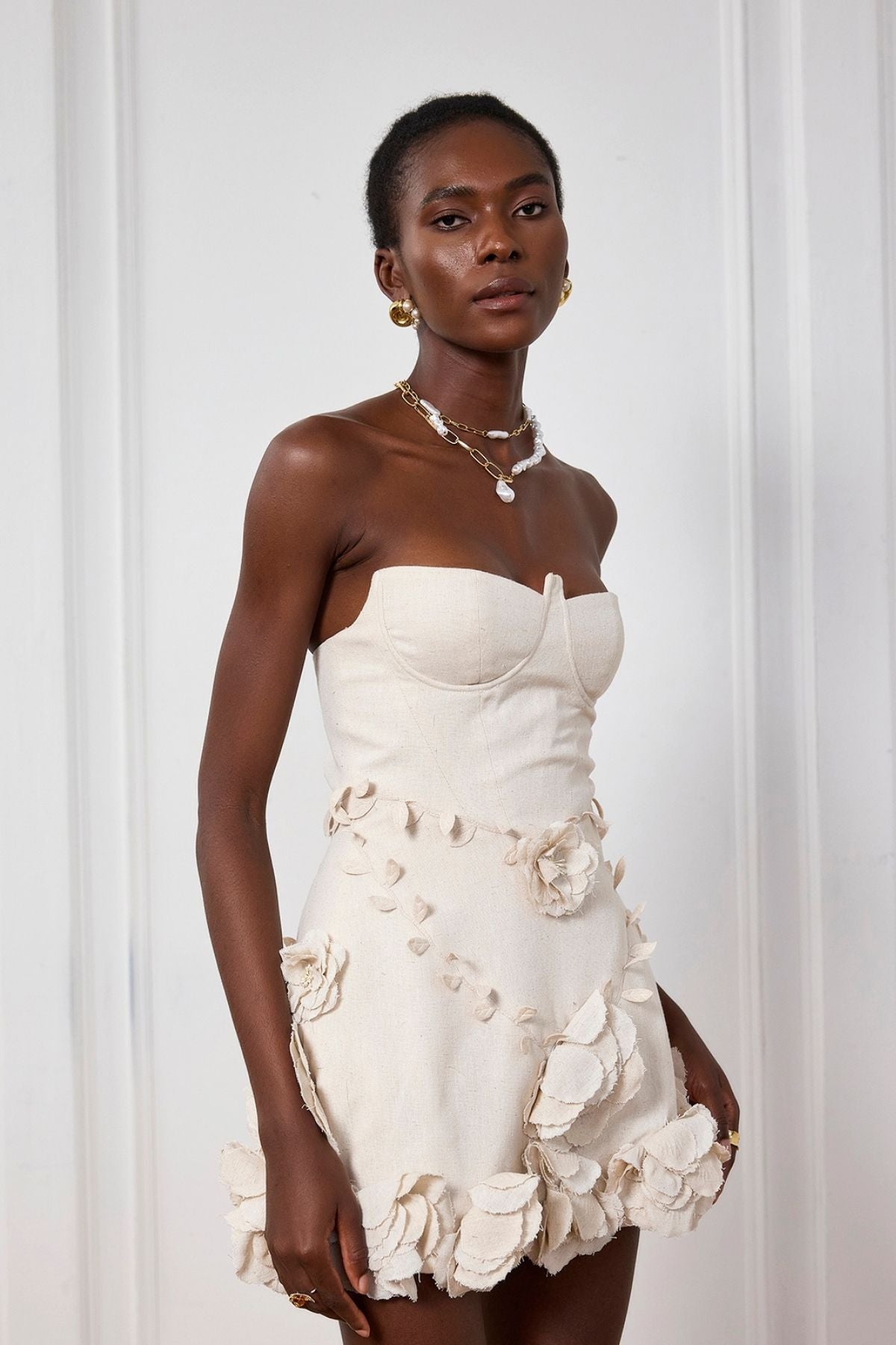 Monroe | Robe de Cocktail Courte Bustier Corset pour Femme