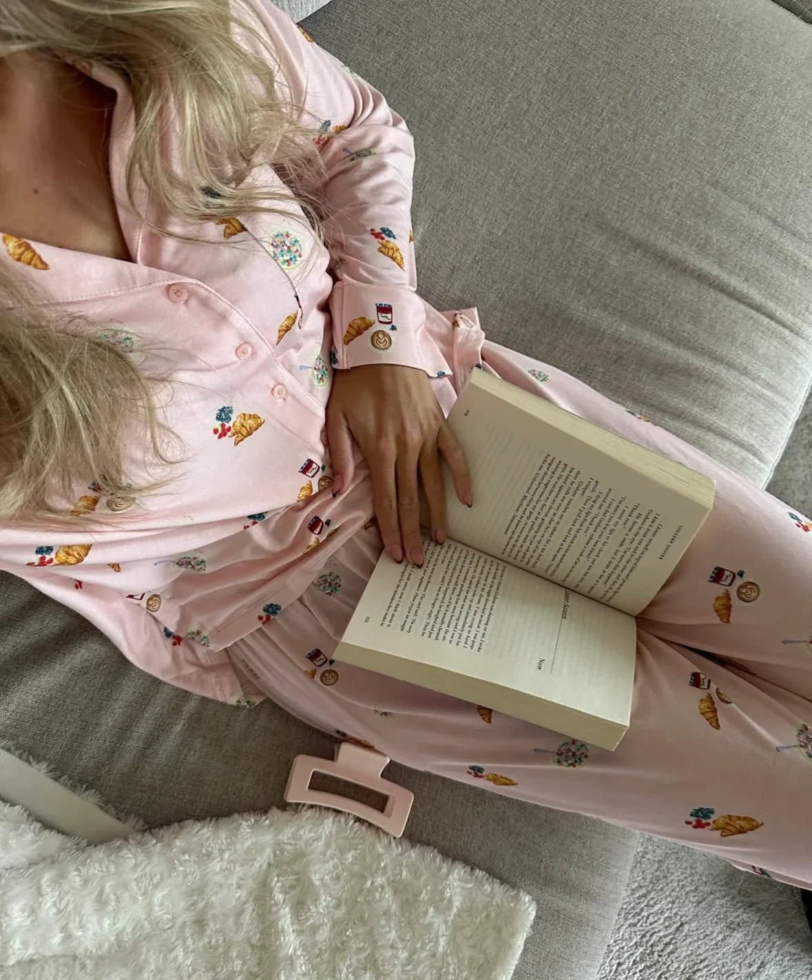 Nicole | Ensemble de Pyjama Douillet Imprimé pour Femme