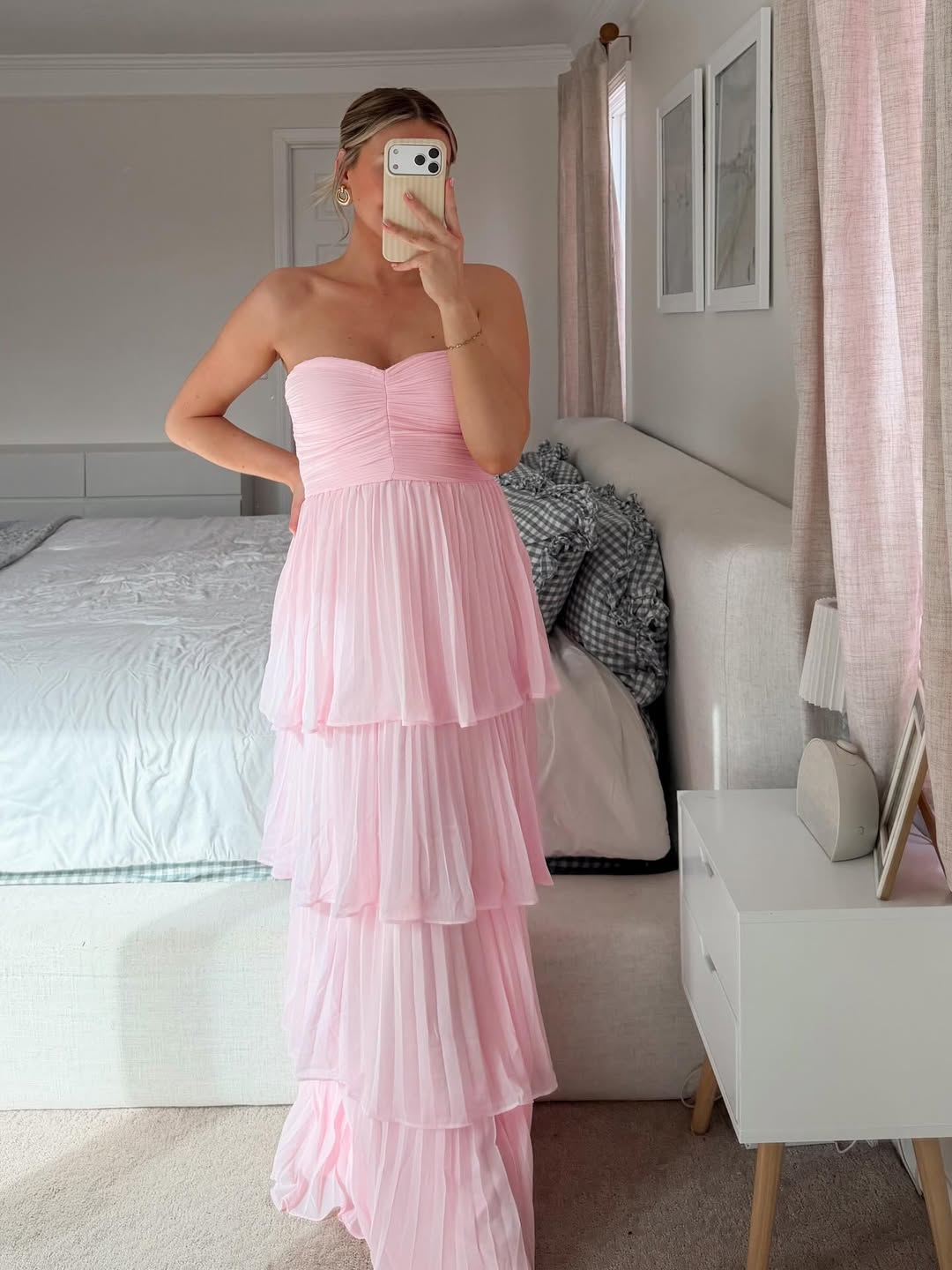 Odessa | Robe Longue Bustier à Volants pour Invitée de Mariage pour Femme