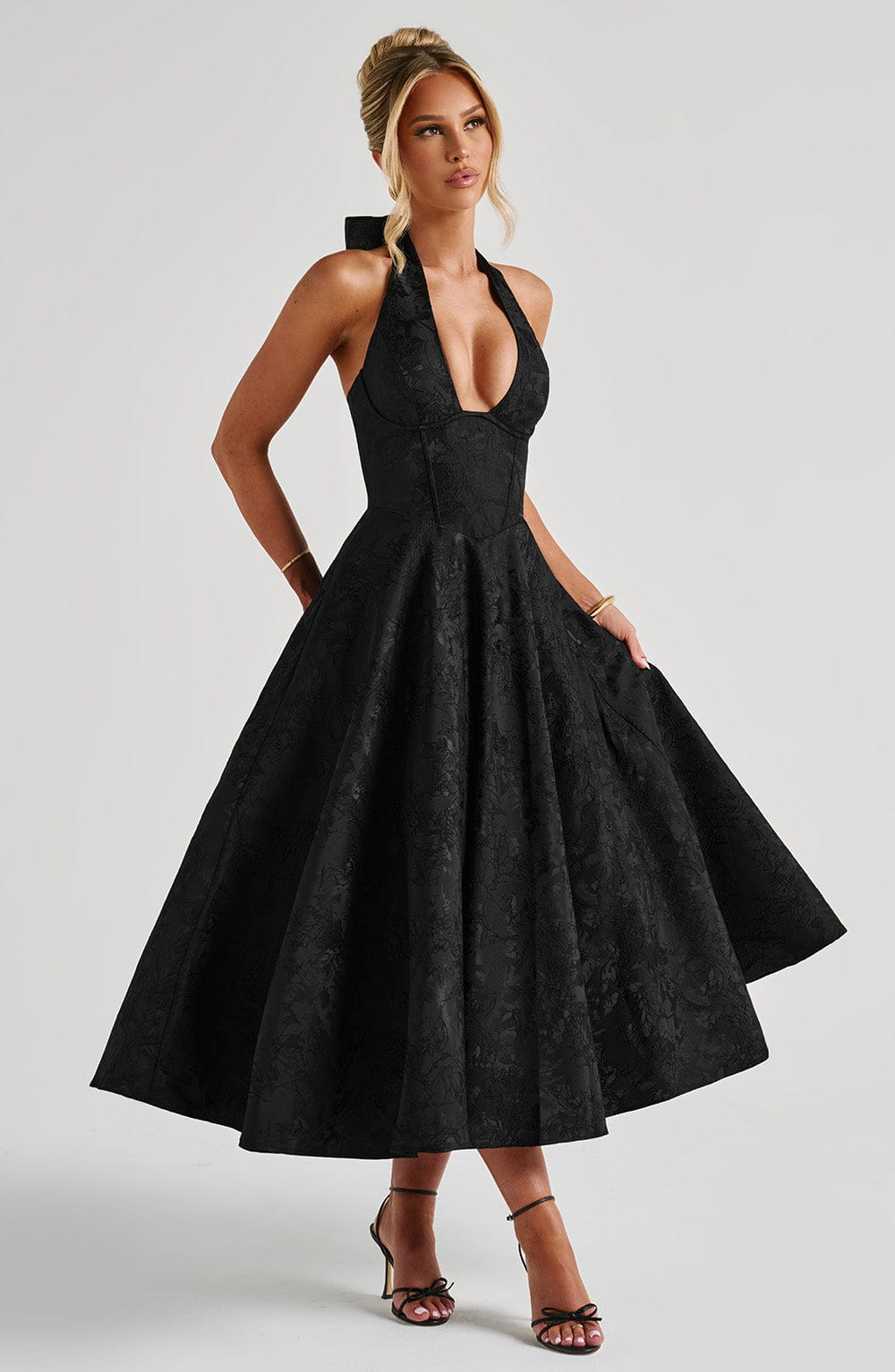 Rosalie | Robe Midi dos Nu Chic de Mariage pour Femme
