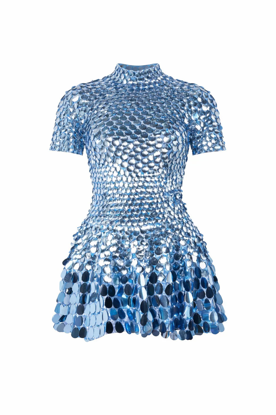 Sadie | Mini Robe à Paillettes et Col Montant pour Femme