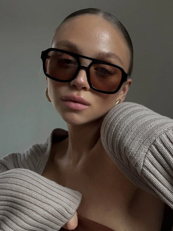 Zaniyah | Lunettes de Soleil Teintées Cannelle pour Femmes