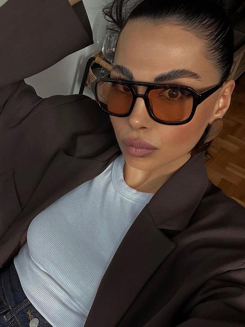 Zaniyah | Lunettes de Soleil Teintées Cannelle pour Femmes