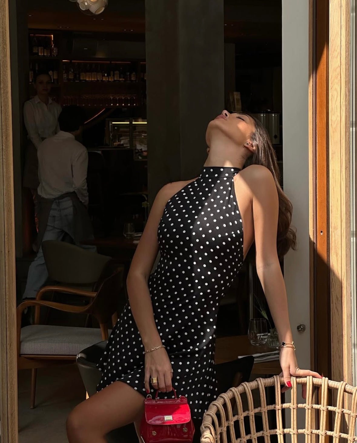 Eleanor | Robe D'Été Courte à Pois Sans Manches pour Femme