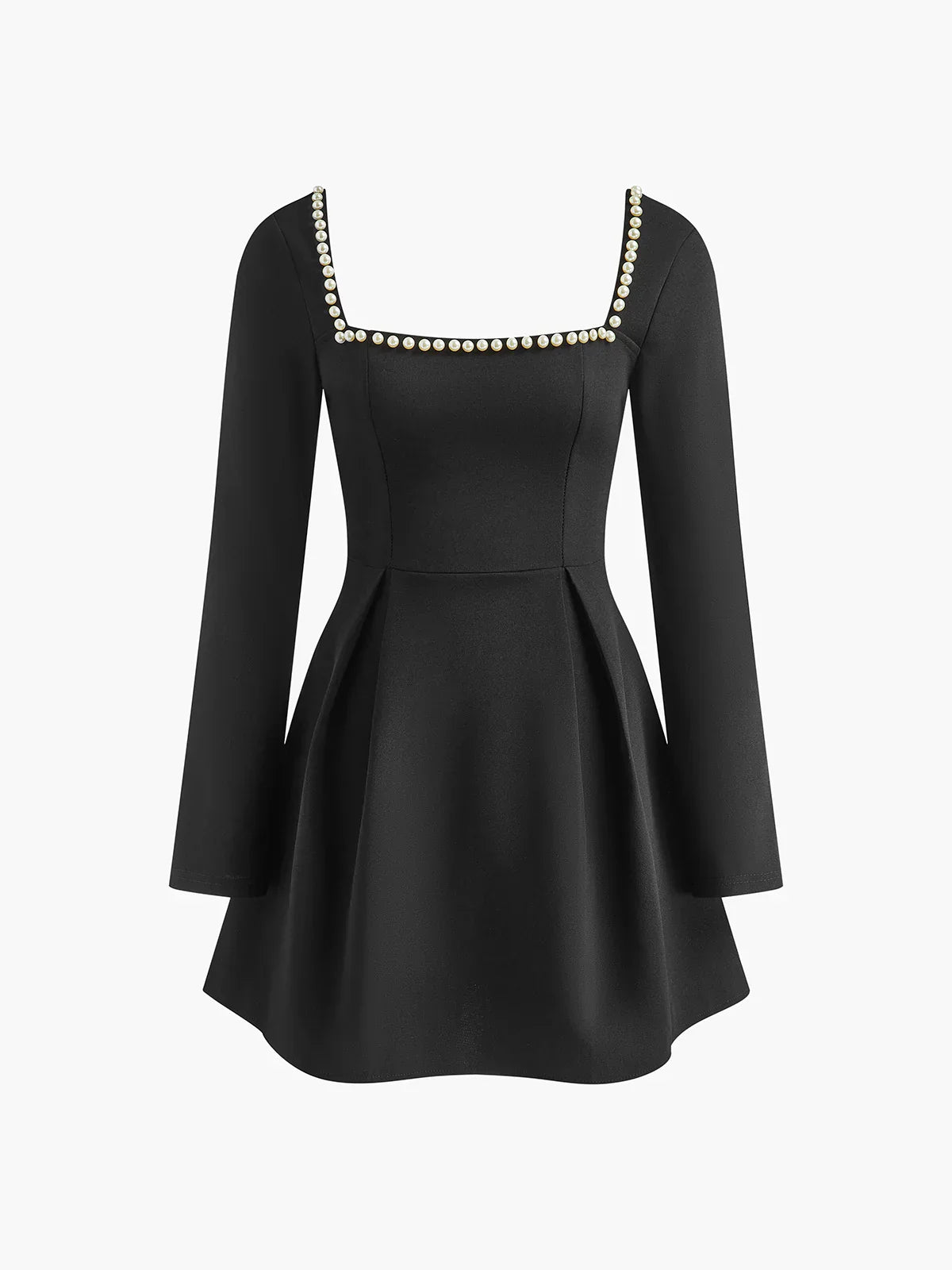 Frankie | Mini-Robe de Soirée à Manches Longues Avec Détails Perlés pour Femmes