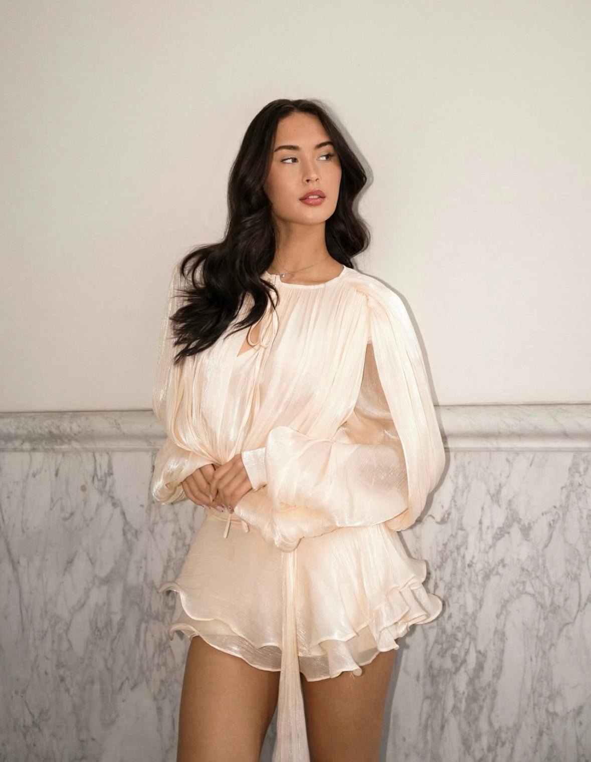 Lexi | Robe D'Été Courte pour Femme Avec Volants et Manches Ballons