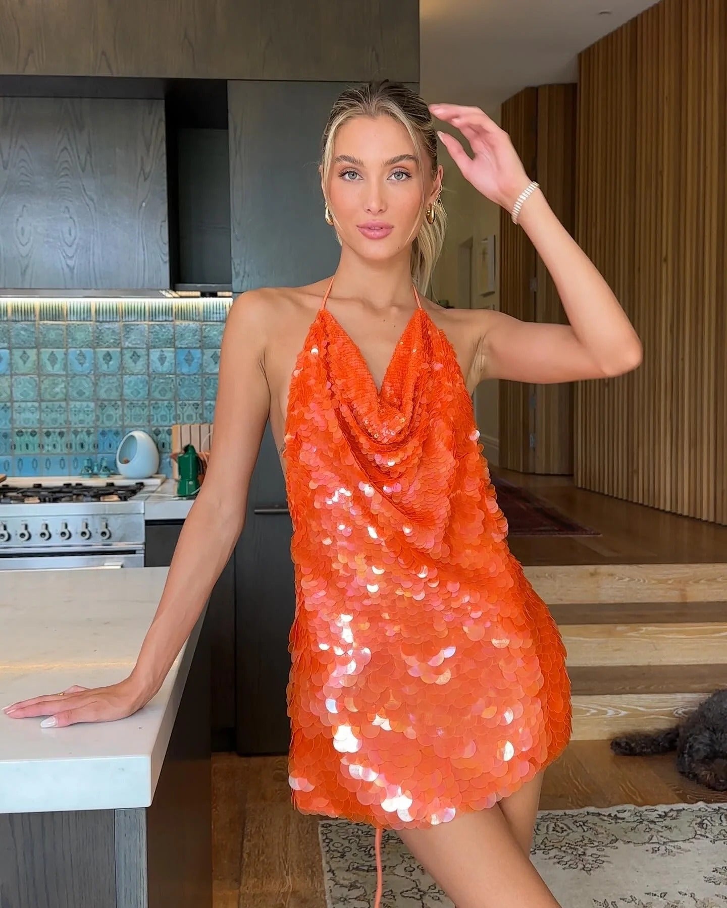 Livia | Mini-Robe D'Été de Soirée à Paillettes Sans Manches pour Femme
