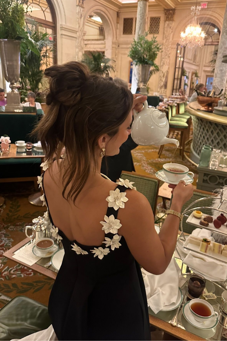 Milou | Robe Courte Sans Manches Avec Détails Floraux pour Femme