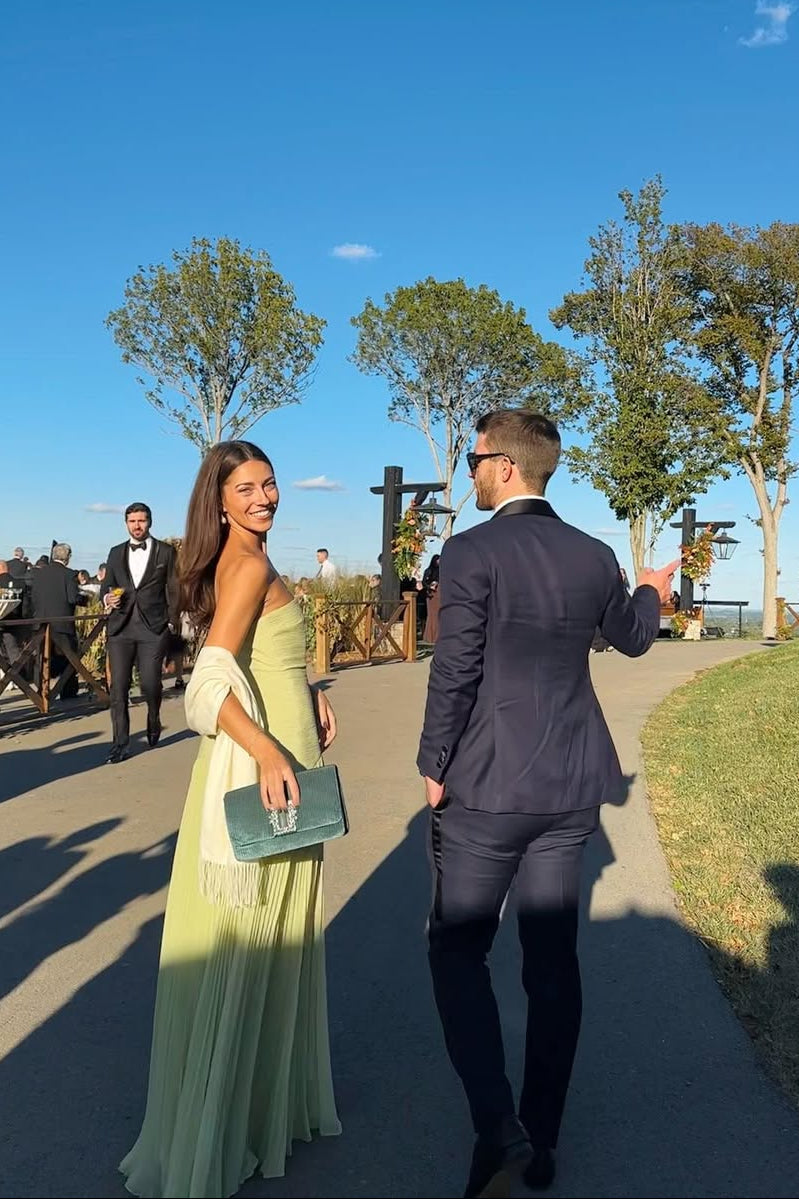 Skyla | Robe Longue Bustier pour Invitée de Mariage